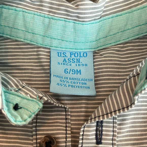 U.S Polo Assn. Baby Boy Romper - Picture 5 of 6